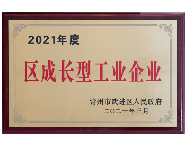 2021年度區(qū)成長型工業(yè)企業(yè)